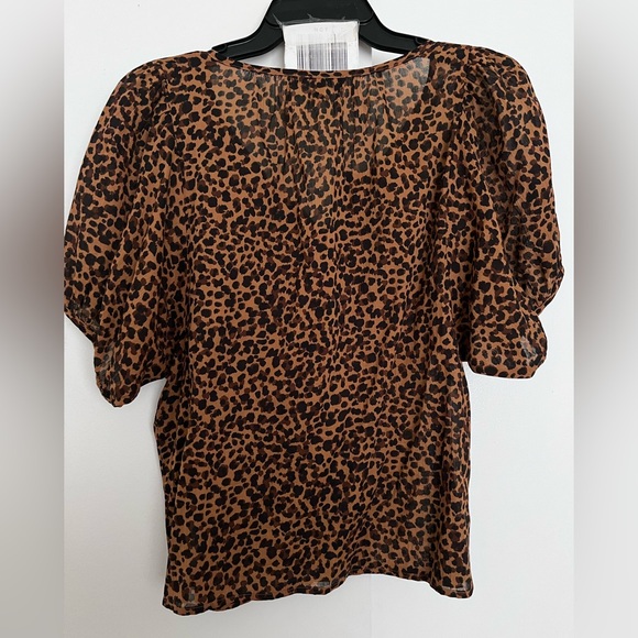Madewell Cheetah Print Blouse - Picture 2 of 4